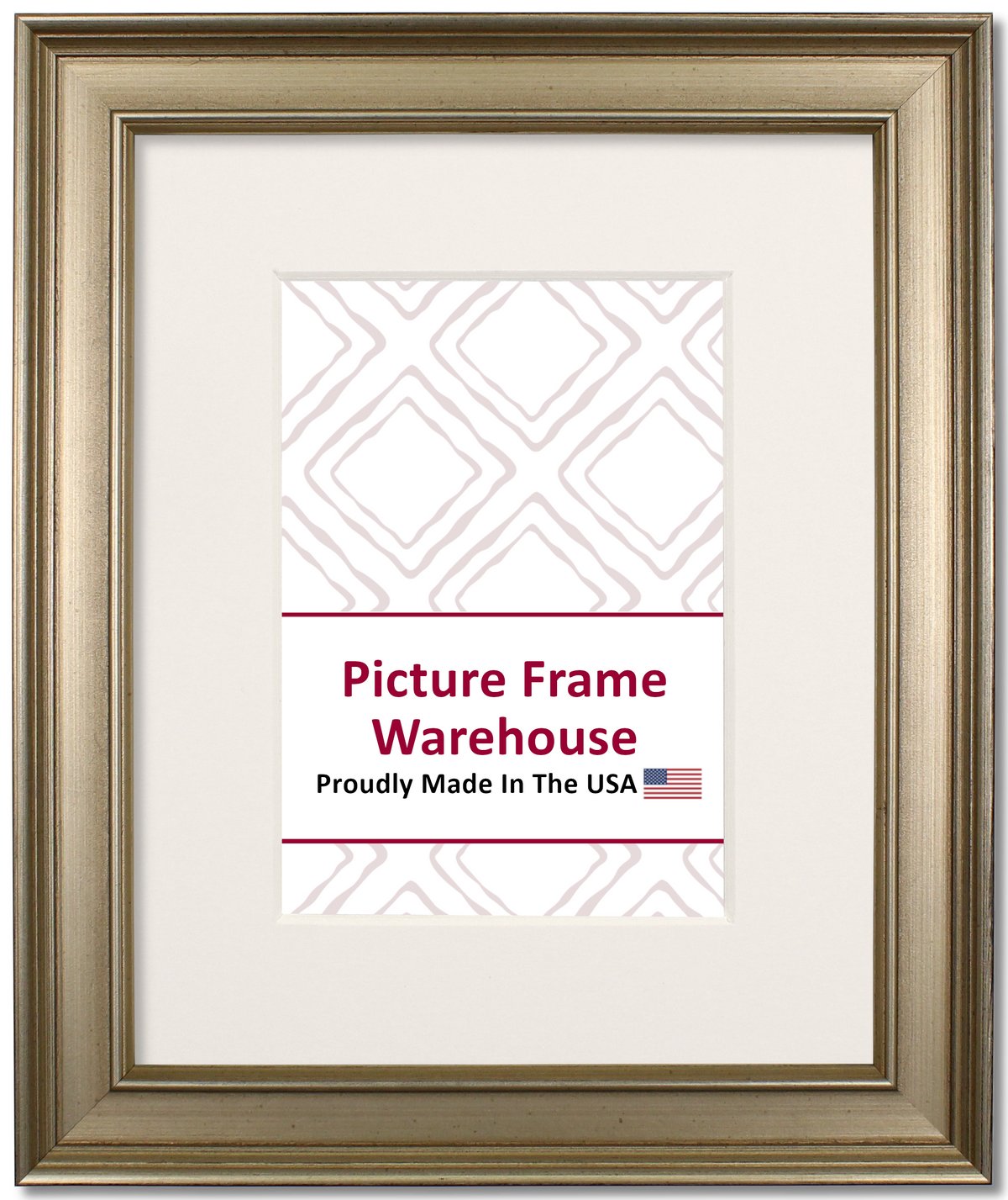 3159 - Antiqued Silver With Black Side, 1 ¼", Wood Ready-Made Frame