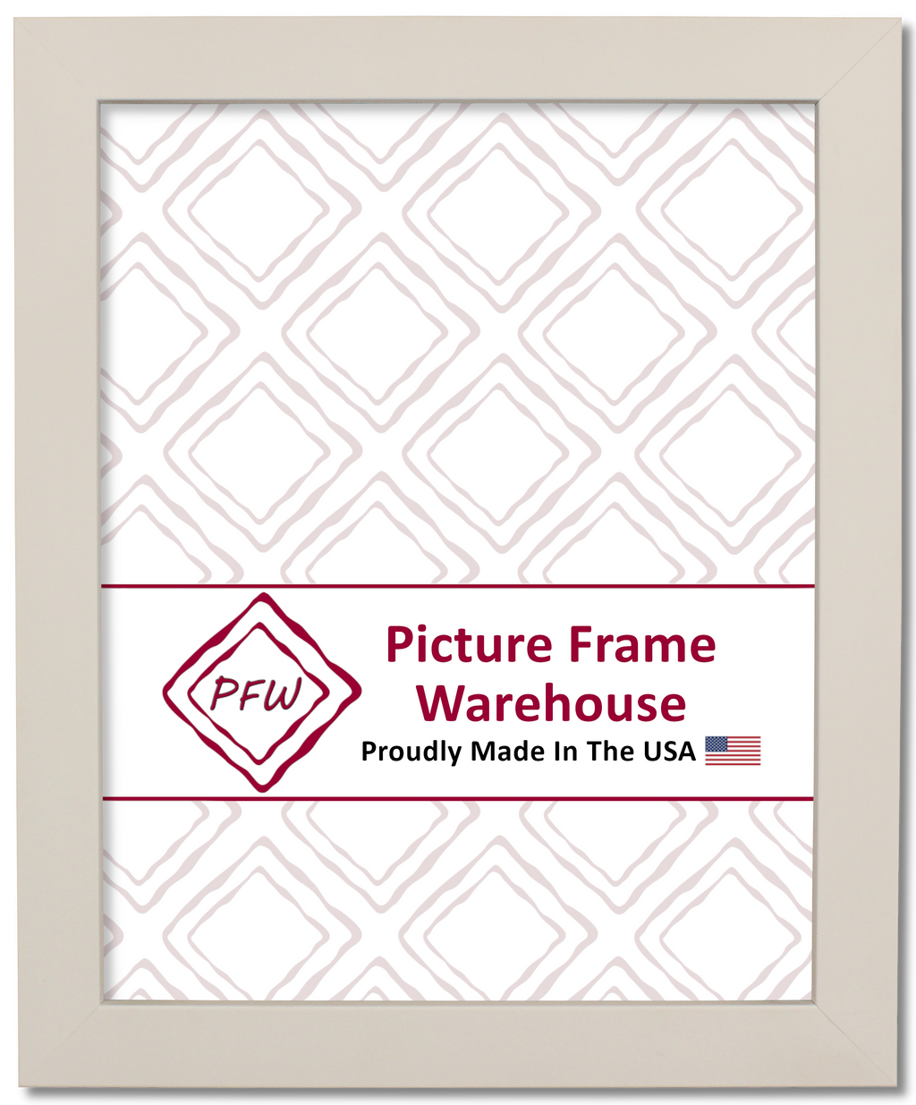 3184 - Satin White, ⅞", Wood Ready-Made Frame