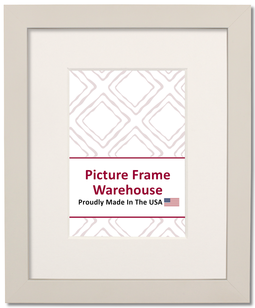 3184 - Satin White, ⅞", Wood Ready-Made Frame