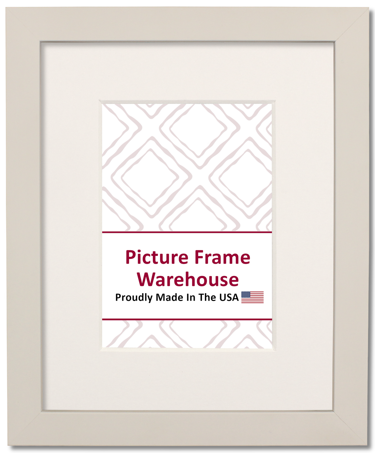 3184 - Satin White, ⅞", Wood Ready-Made Frame