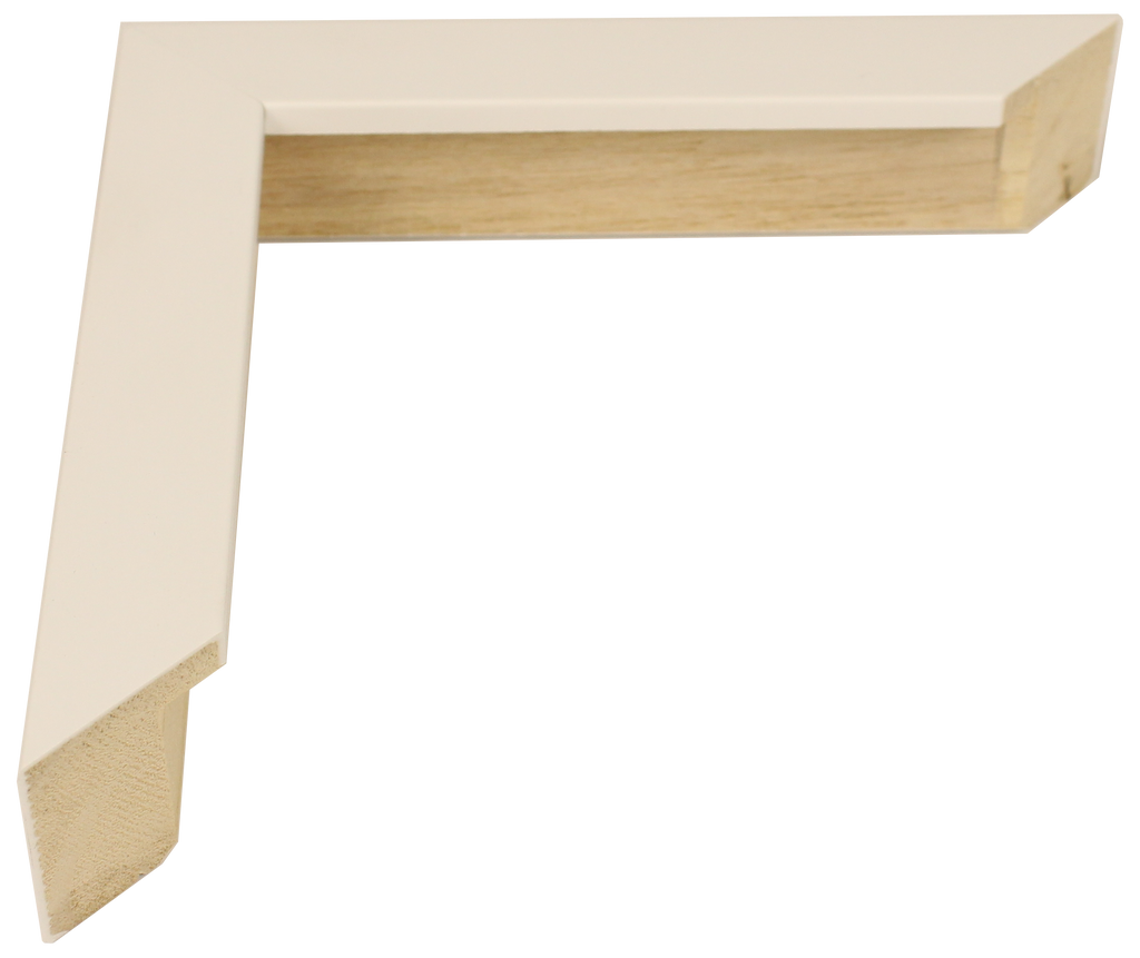 3184 - Satin White, ⅞", Wood Ready-Made Frame