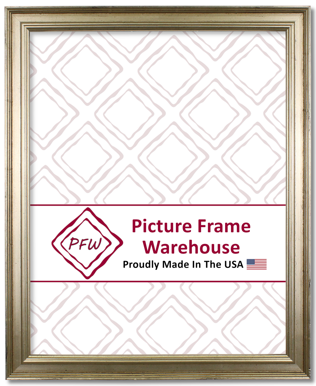 3264 - Antiqued Silver, ¾", Wood Ready-Made Frame