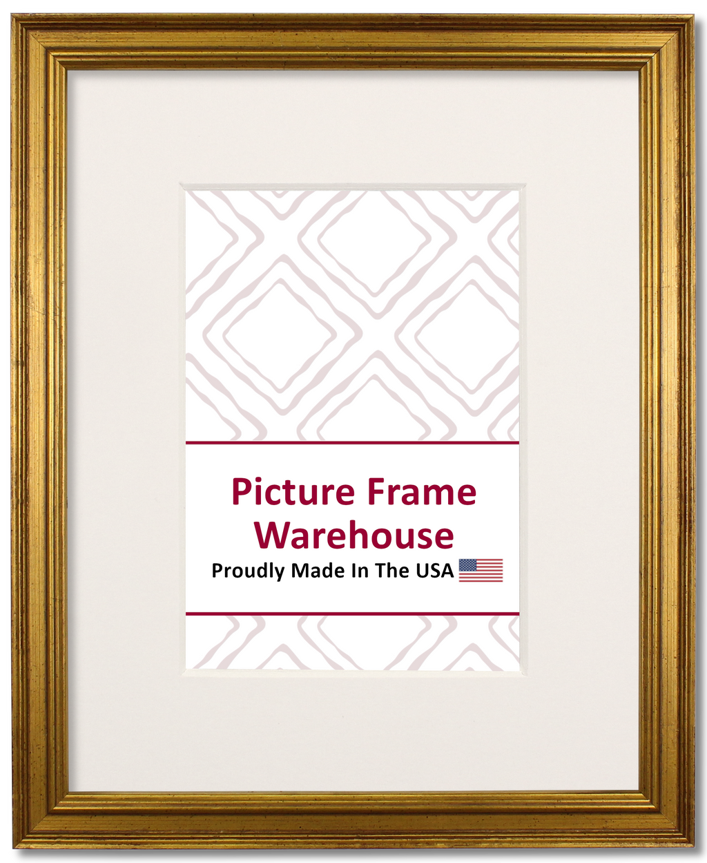3265 - Antiqued Gold, ¾", Wood Ready-Made Frame