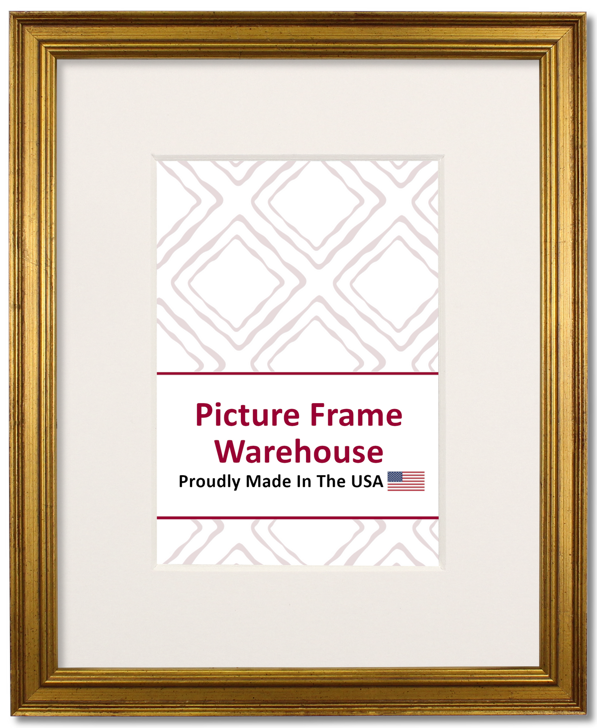 3265 - Antiqued Gold, ¾", Wood Ready-Made Frame
