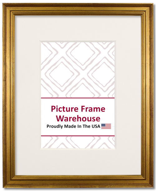 3265 - Antiqued Gold, ¾", Wood Ready-Made Frame