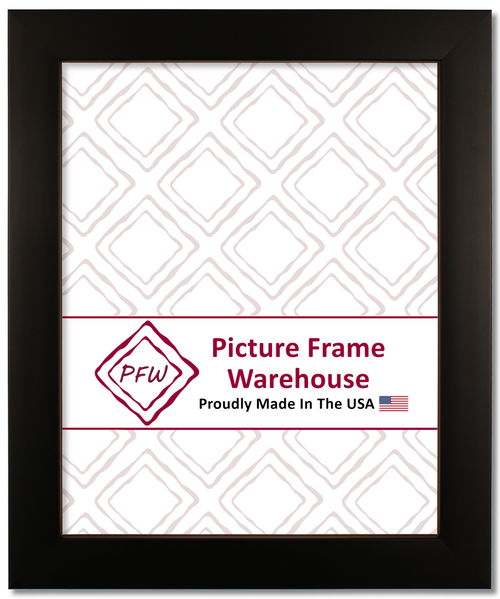 331-29 - Satin Black, ⅞", Wood Ready-Made Frame