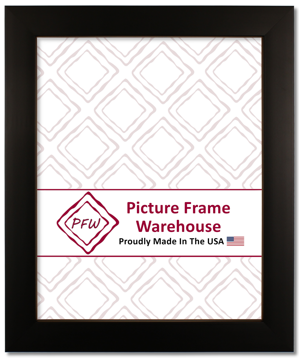 331-29 - Satin Black, ⅞", Wood Ready-Made Frame