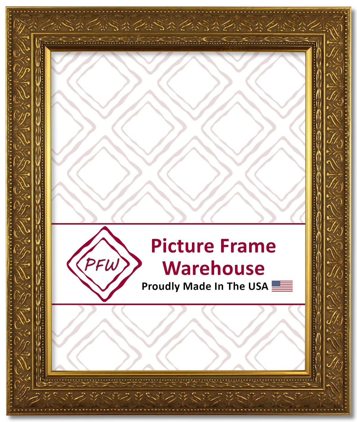 419517 - Antiqued Gold, 1 ⅞", Wood Ready-Made Frame