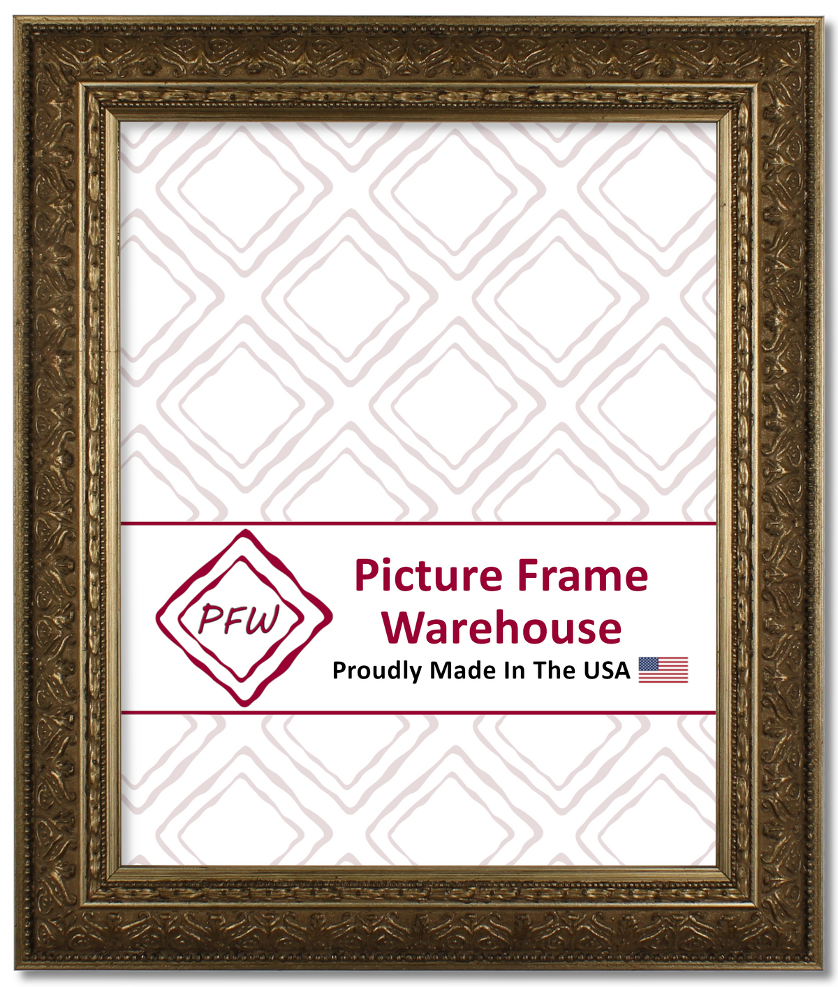 419525 - Antiqued Champagne Gold, 1 ⅞", Wood Ready-Made Frame