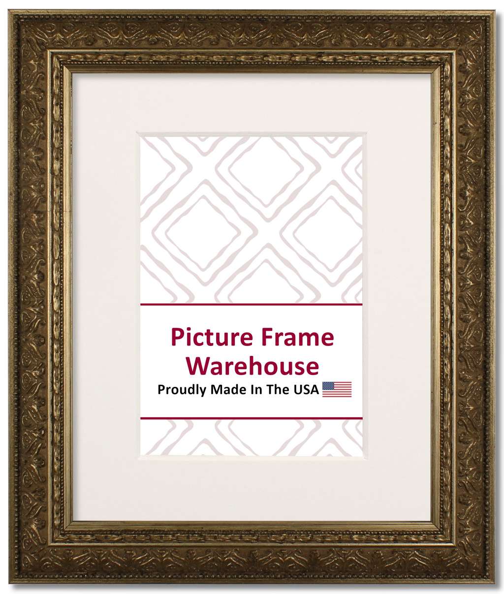 419525 - Antiqued Champagne Gold, 1 ⅞", Wood Ready-Made Frame
