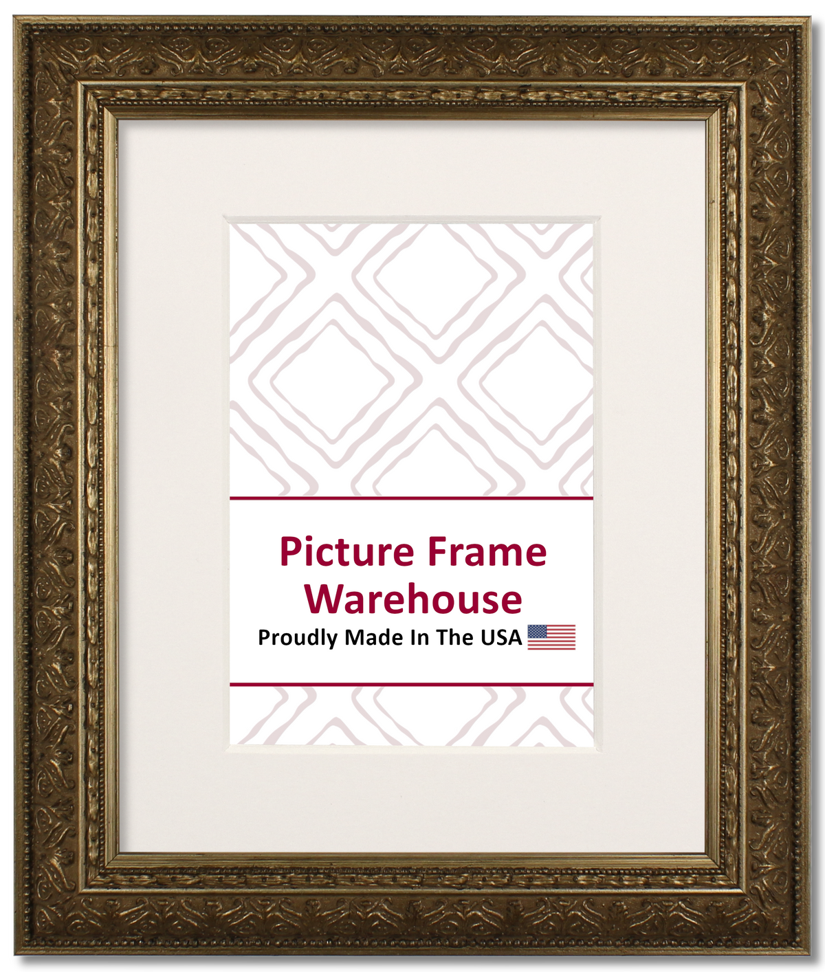 419525 - Antiqued Champagne Gold, 1 ⅞", Wood Ready-Made Frame