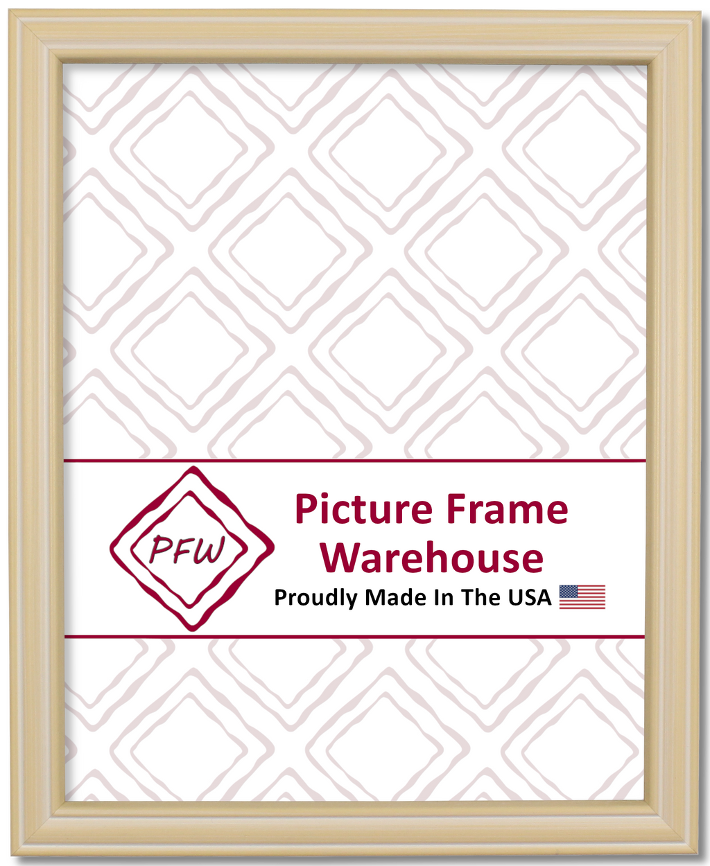 45-105 - Cream Wash, ¾", Solid Wood Ready-Made Frame
