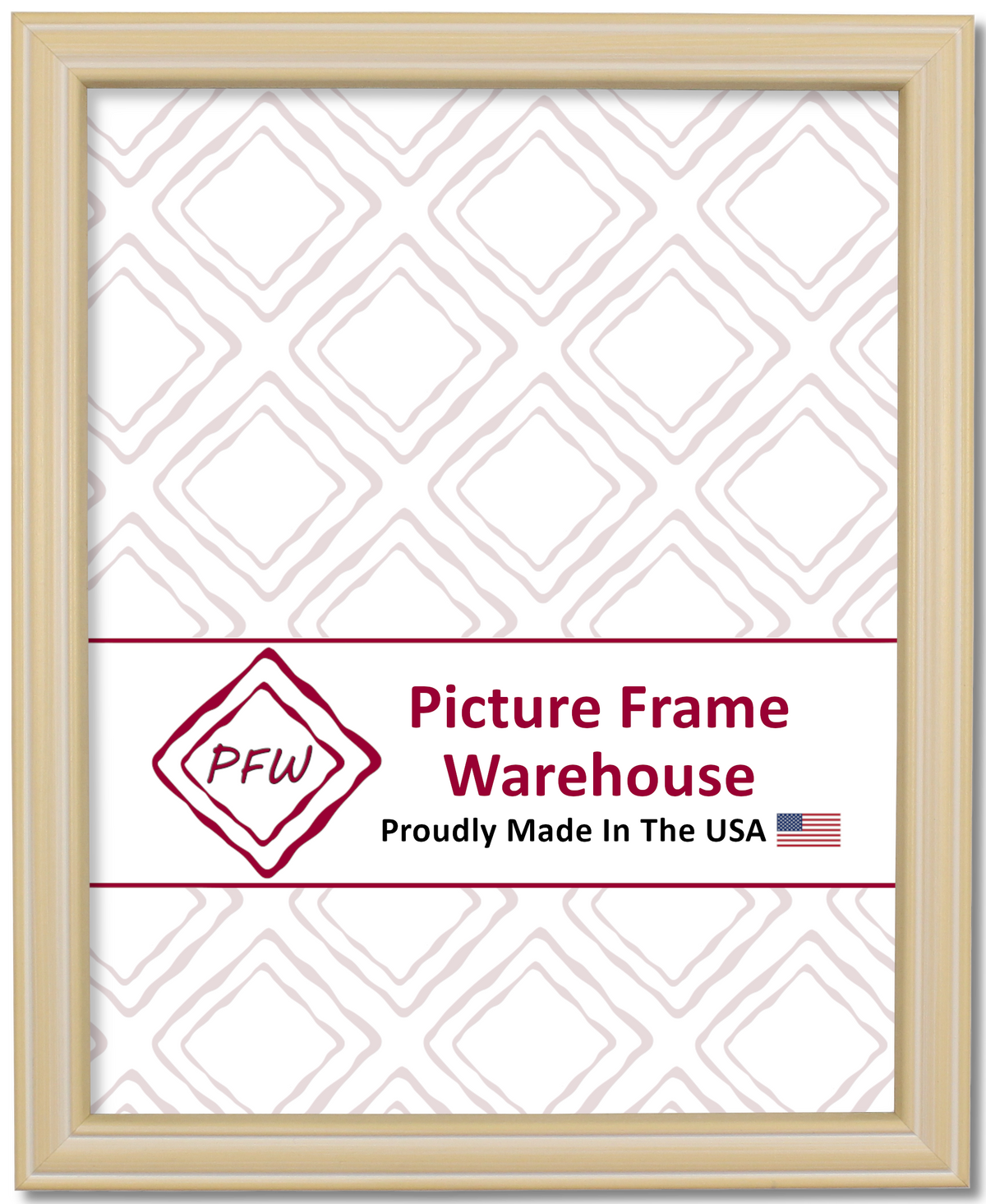 45-105 - Cream Wash, ¾", Solid Wood Ready-Made Frame