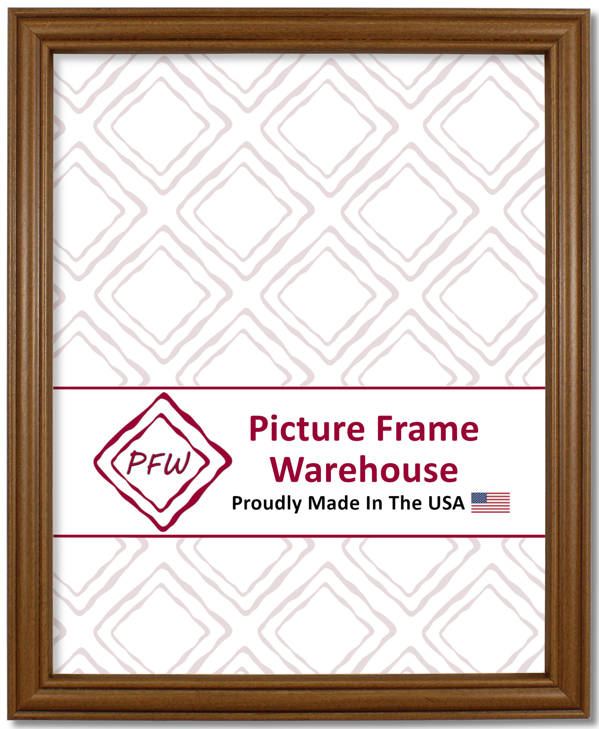 45-325 - Pecan, ¾", Solid Wood Ready-Made Frame