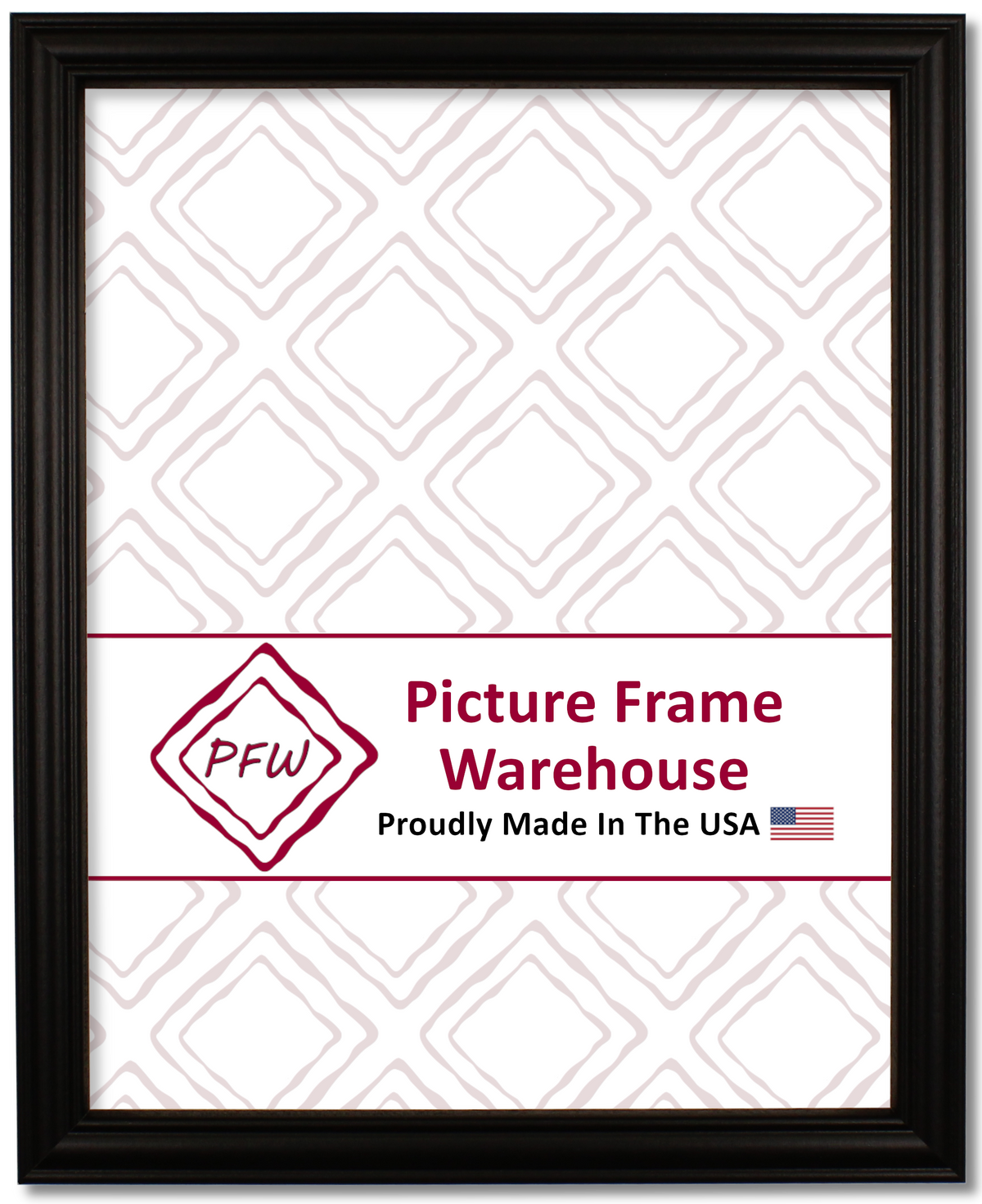 45-550 - Black, ¾", Solid Wood Ready-Made Frame
