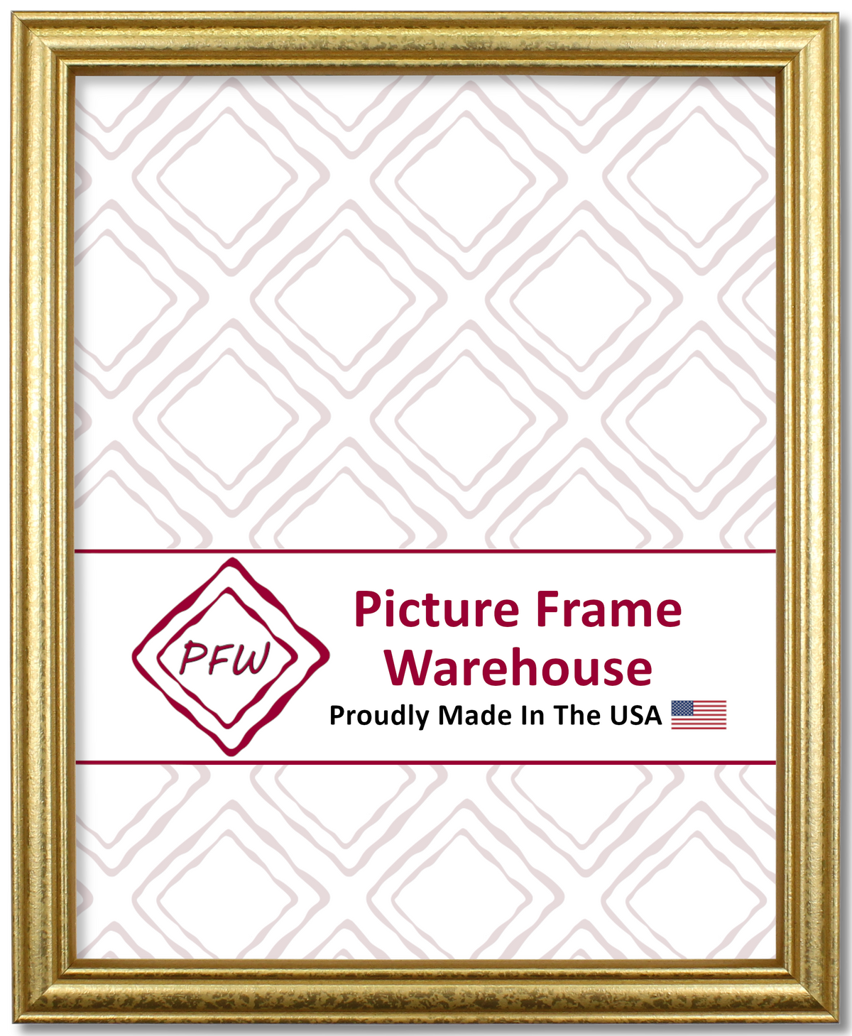 45-610 - Mottled Gold, ¾", Solid Wood Ready-Made Frame