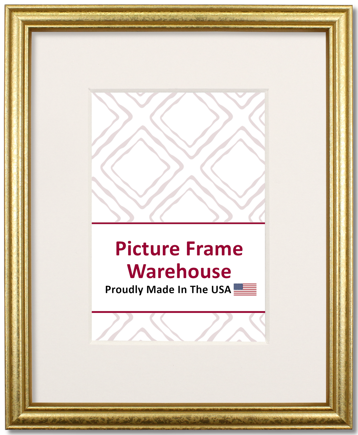 45-610 - Mottled Gold, ¾", Solid Wood Ready-Made Frame