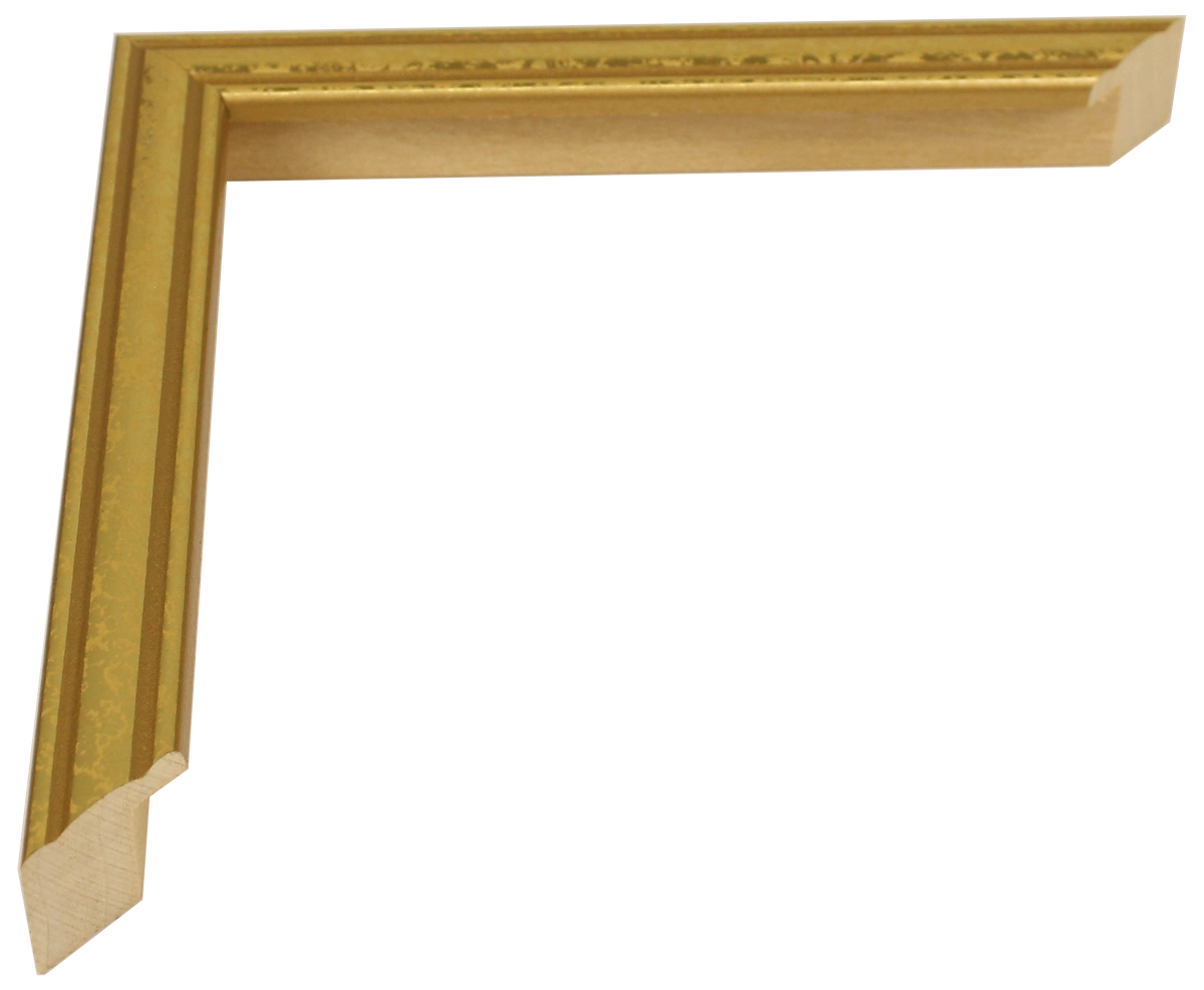 45-610 - Mottled Gold, ¾", Solid Wood Ready-Made Frame