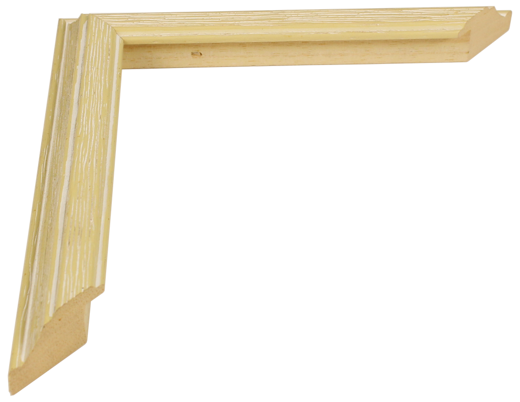 512109 - Distressed White Wash, 1", Solid Wood Moulding