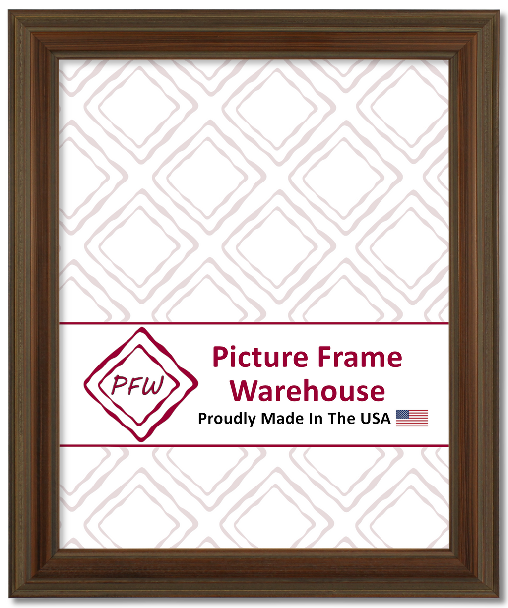 512112 - Distressed Walnut, 1", Solid Wood Ready-Made Frame