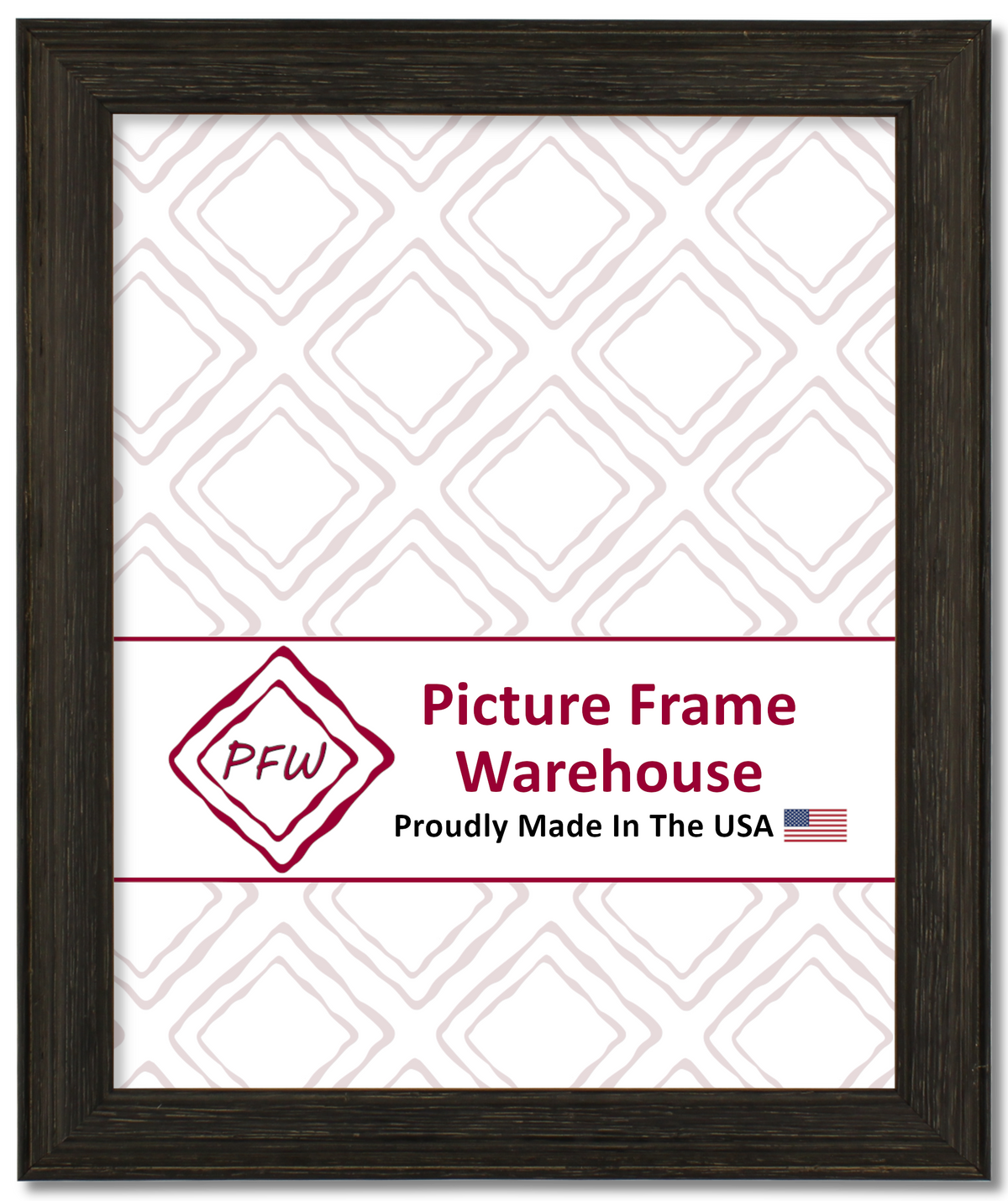 512115 - Distressed Black, 1", Solid Wood Ready-Made Frame