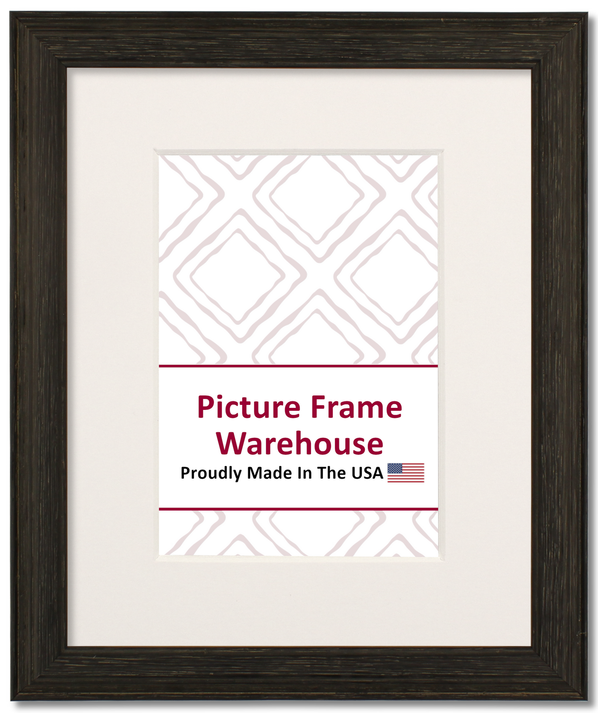 512115 - Distressed Black, 1", Solid Wood Ready-Made Frame
