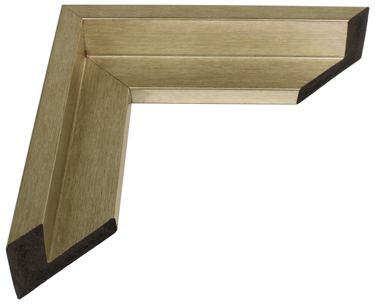 513-43 - Brushed Silver, ⅜", Poly Ready-Made Floater Frame