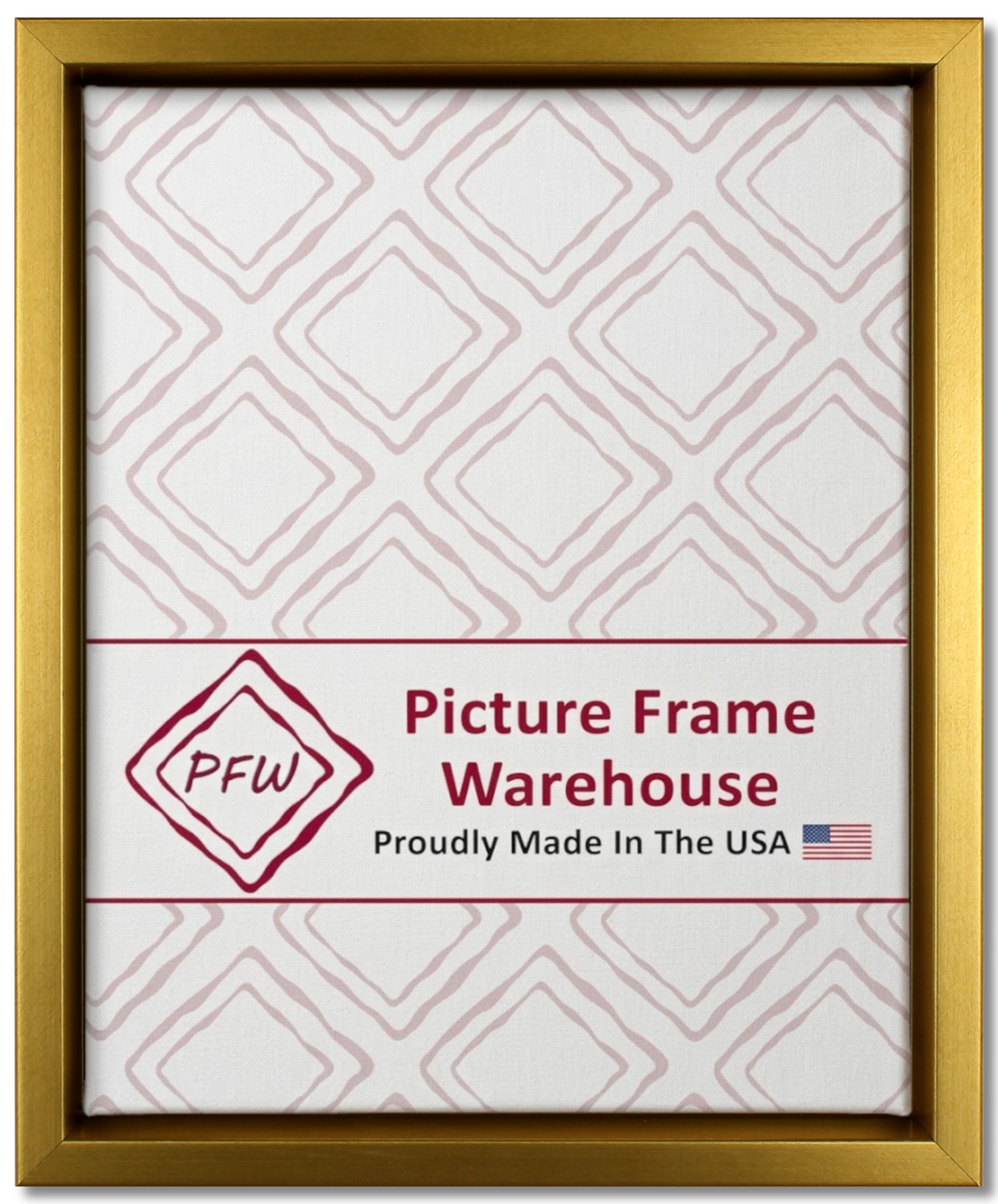 513-50 - Brushed Gold, ⅜", Poly Ready-Made Floater Frame