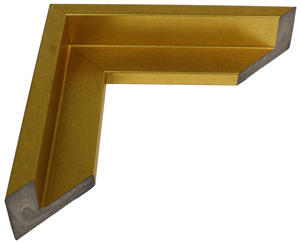 513-50 - Brushed Gold, ⅜", Poly Ready-Made Floater Frame