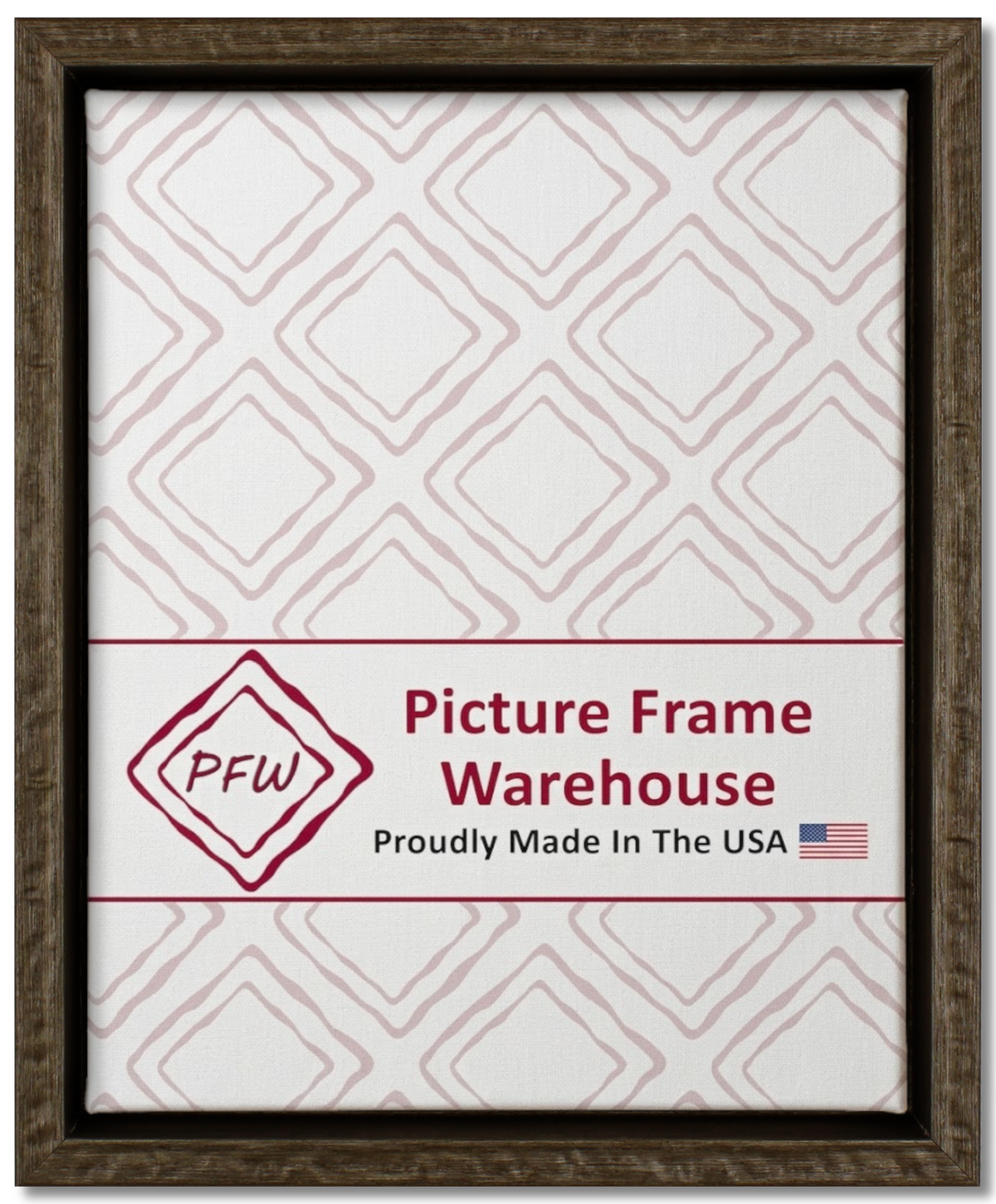 513-58 - Weathered Grey, ⅜", Poly Ready-Made Floater Frame