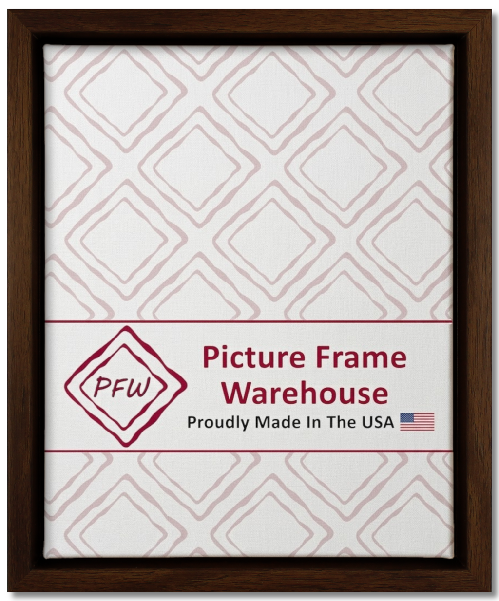 513-71 - Walnut, ⅜", Poly Ready-Made Floater Frame