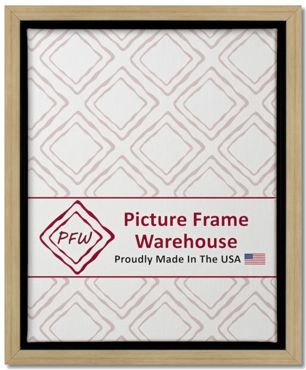 513-81 - Natural, ⅜", Poly Ready-Made Floater Frame