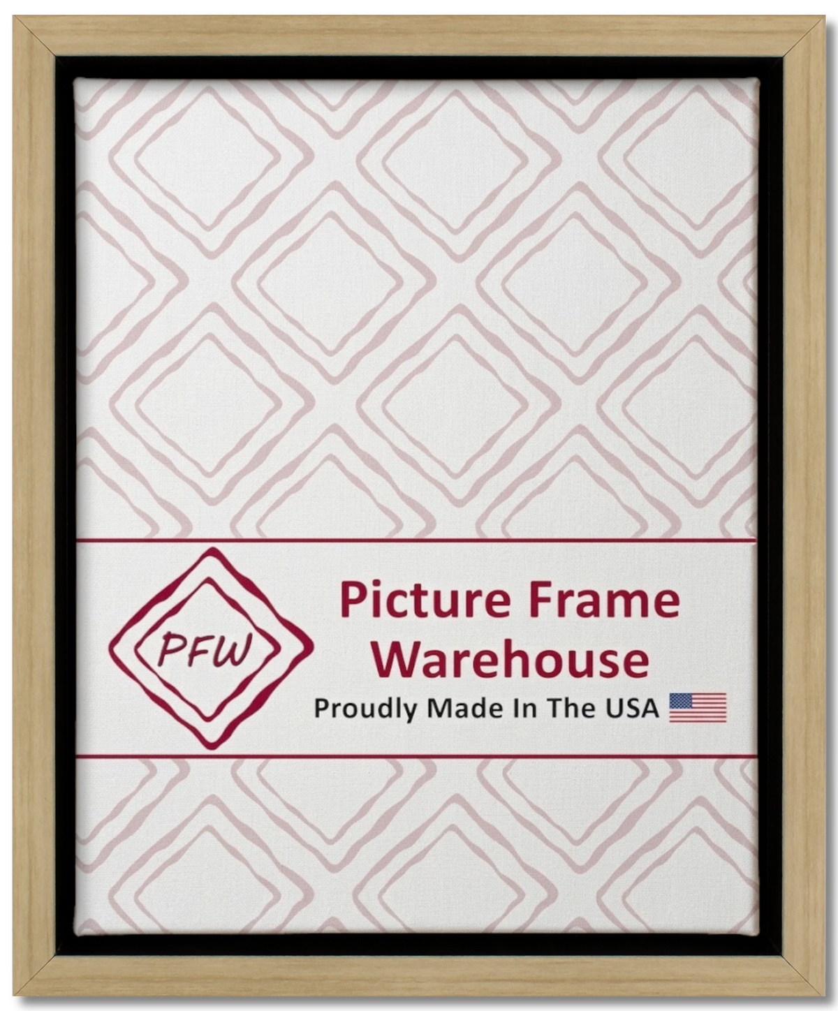 513-81 - Natural, ⅜", Poly Ready-Made Floater Frame