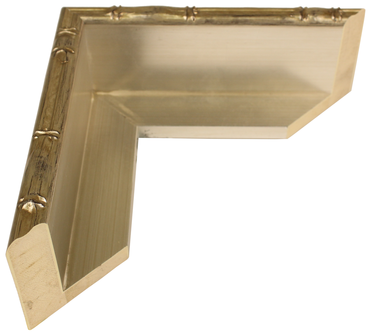 522-1008 - Silver Bamboo, ½", Wood Ready-Made Floater Frame