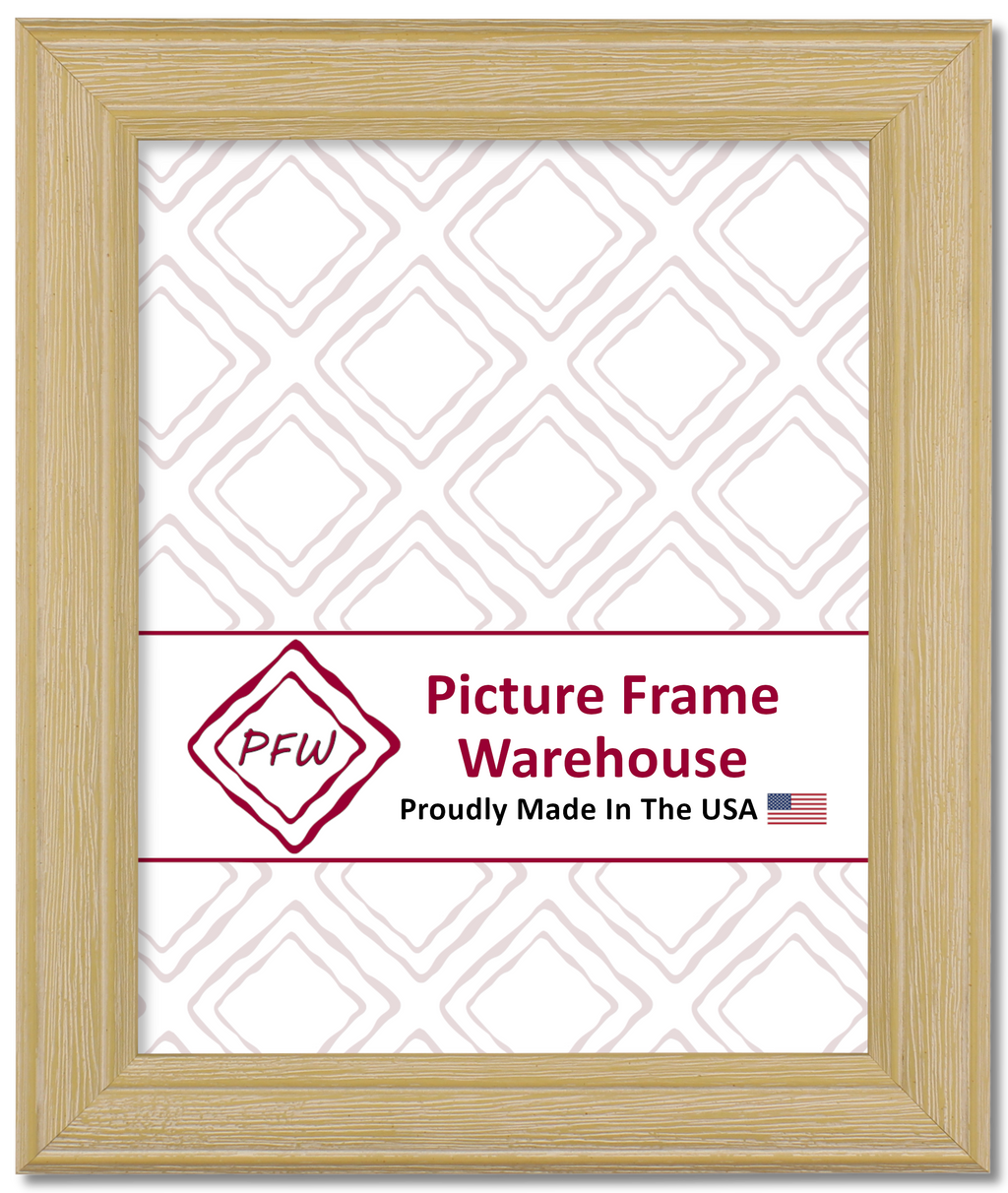 5339109 - Distressed White Wash, 1 ¼", Solid Wood Ready-Made Frame