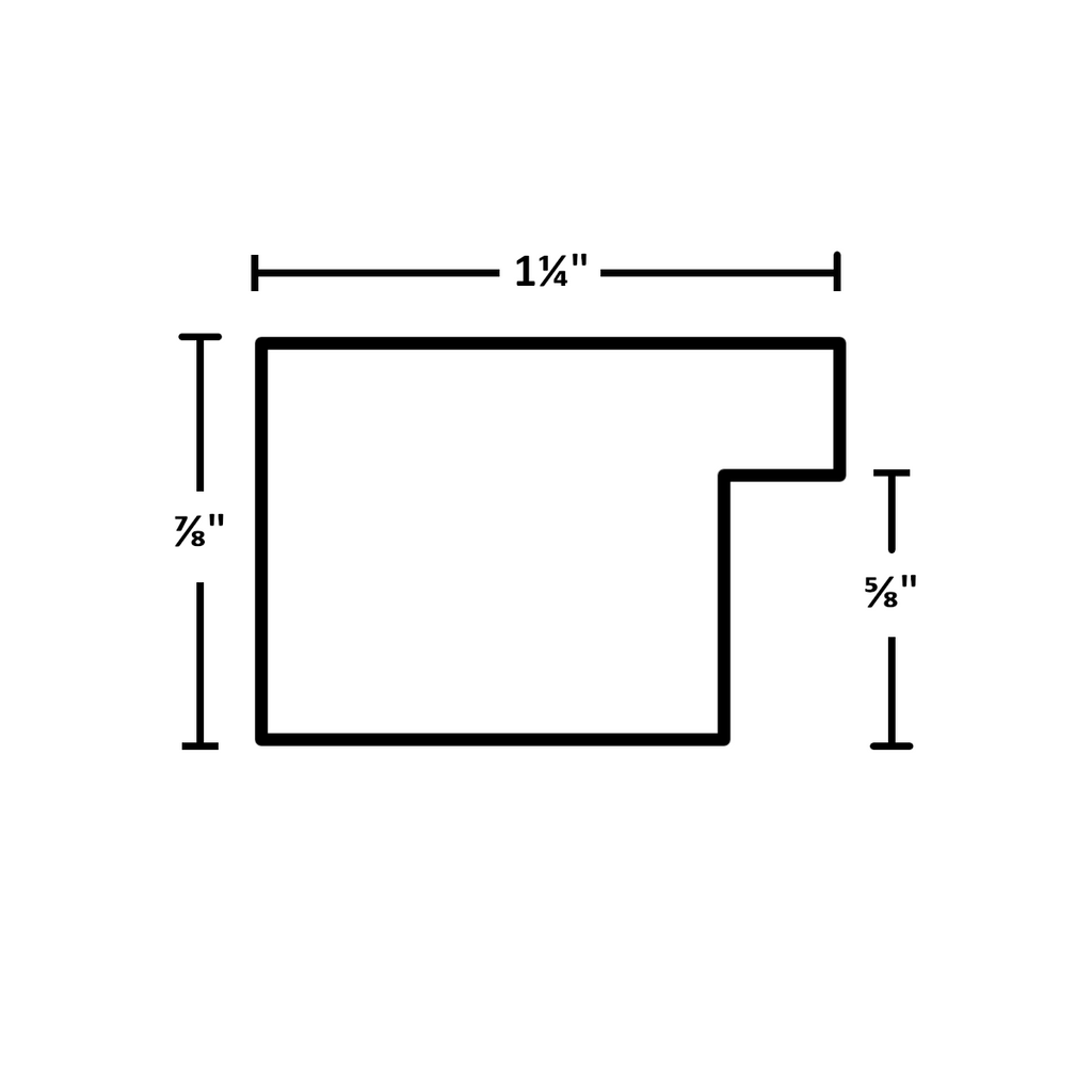 599-000 - Unfinished, 1 ¼", Solid Wood Ready-Made Frame