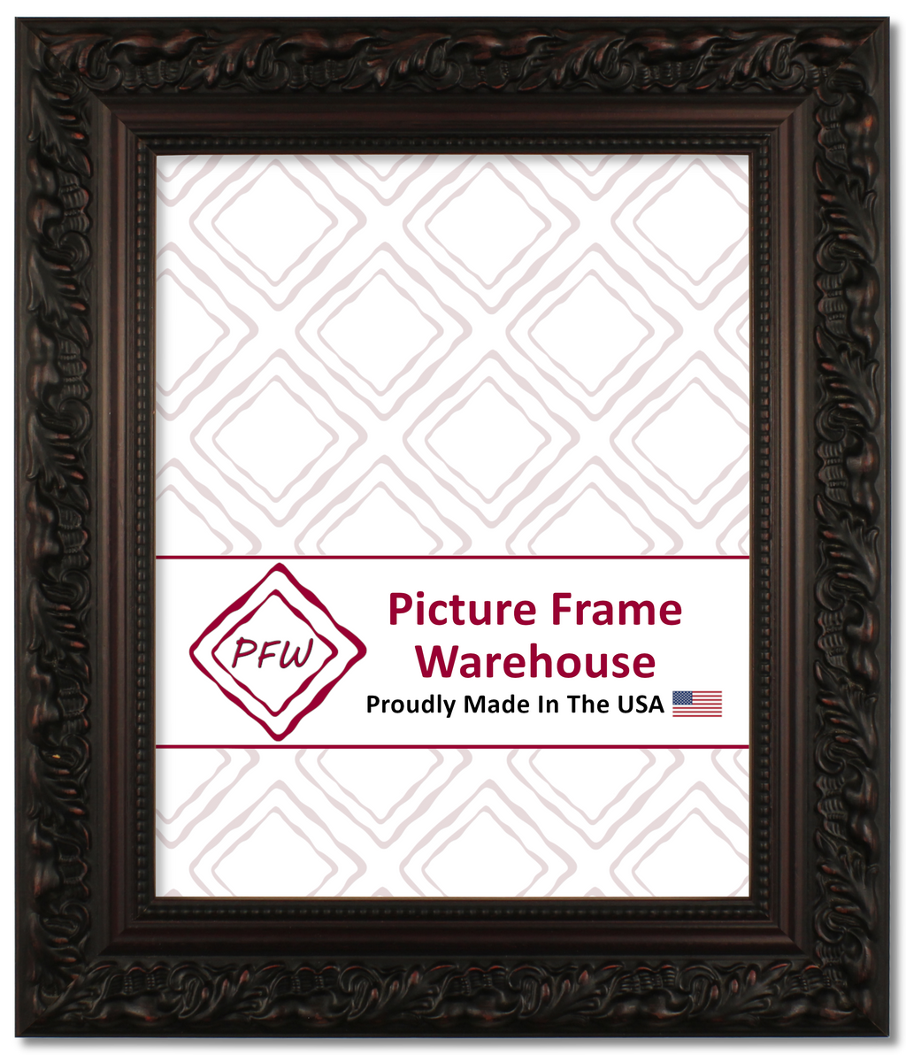 649-237 - Embossed Mahogany, 1 ¾", Wood Ready-Made Frame