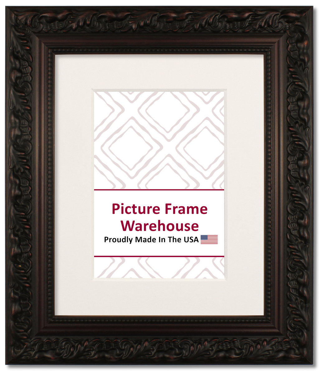 649-237 - Embossed Mahogany, 1 ¾", Wood Ready-Made Frame