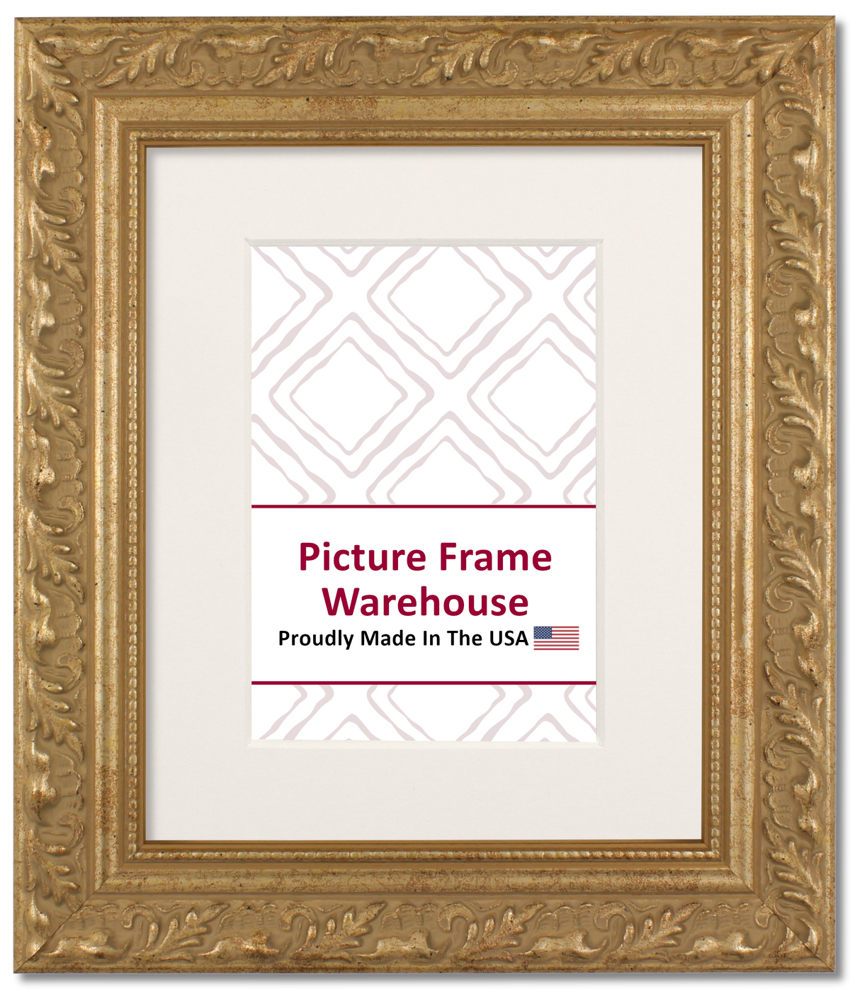 649-613 - Embossed Gold, 1 ¾", Wood Ready-Made Frame