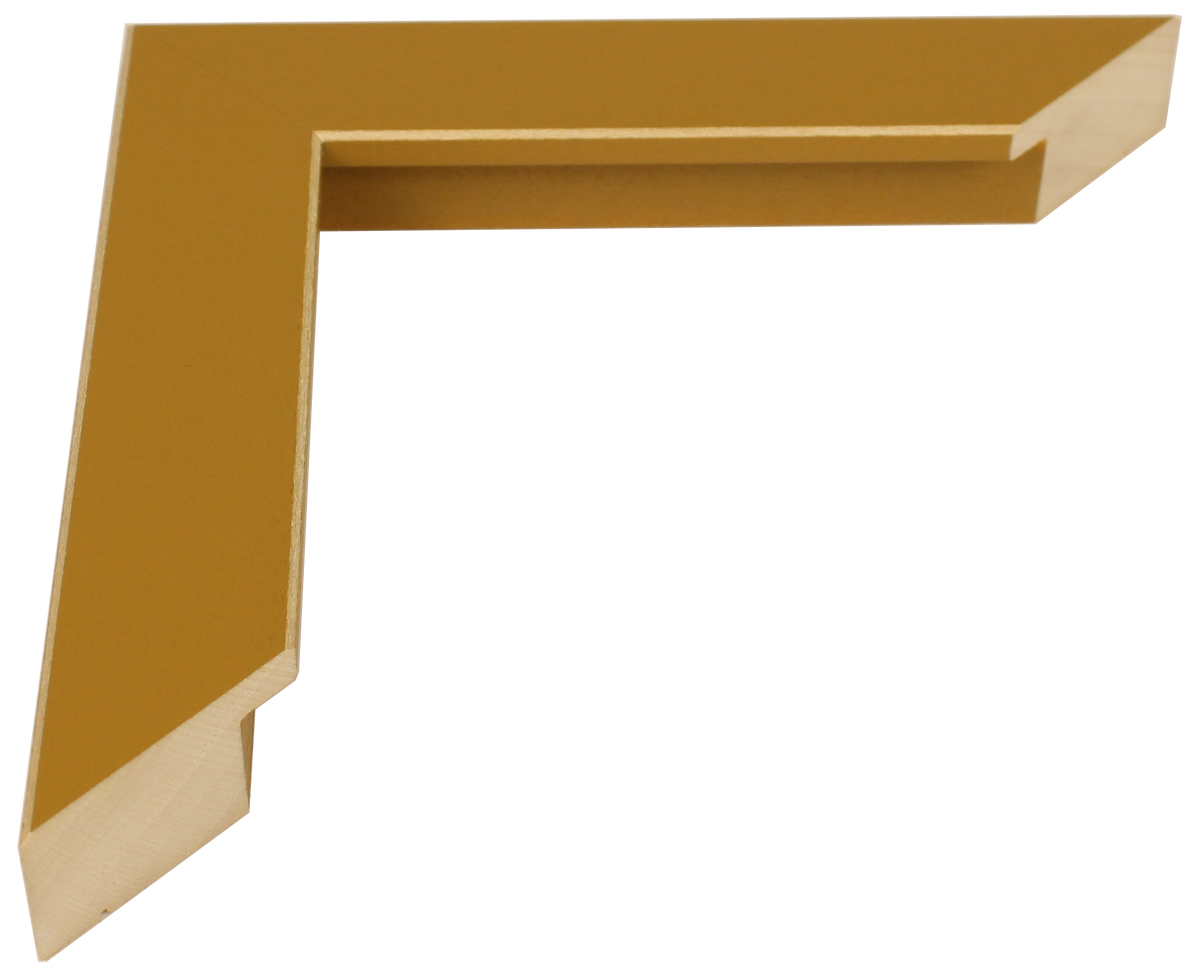779-170 - Ochre Yellow With Shaved Edges, 1 ⅛", Solid Wood Ready-Made Frame