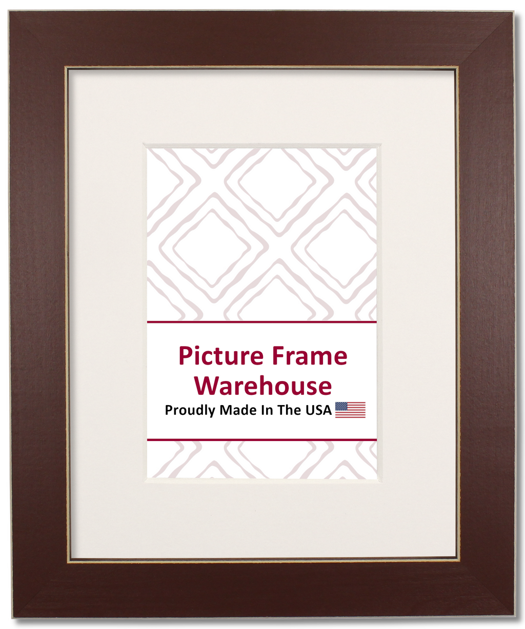 779-175 - Burgundy With Shaved Edges, 1 ⅛", Solid Wood Ready-Made Frame