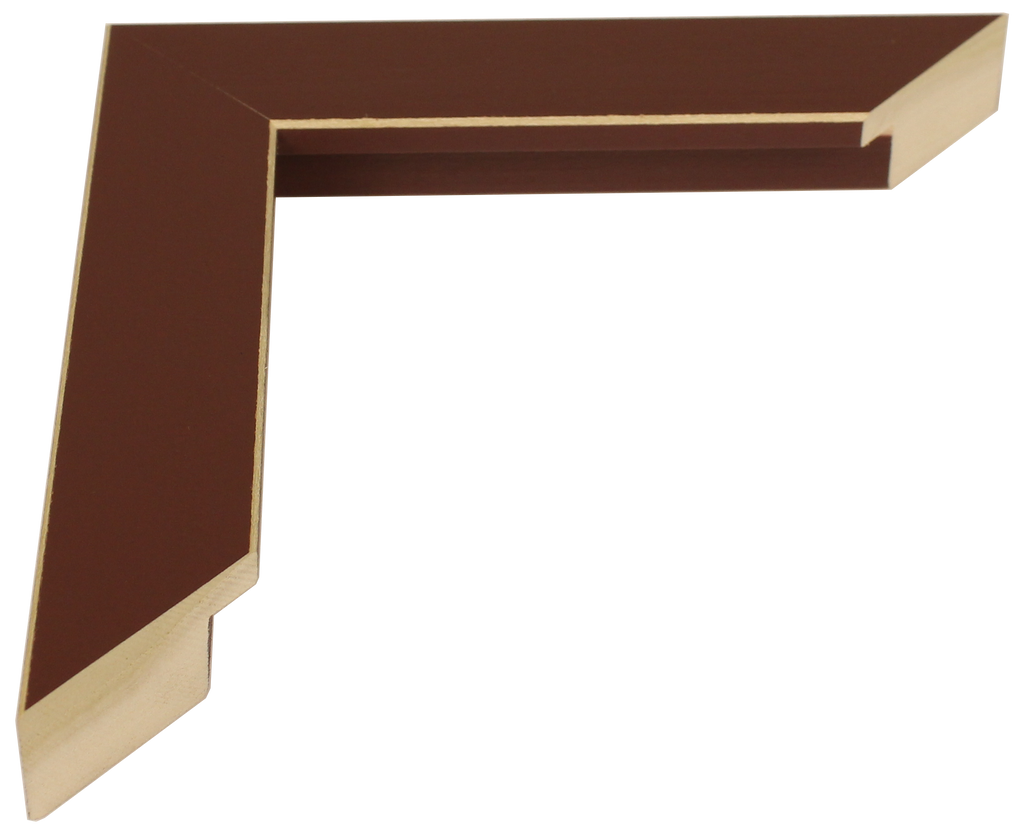 779-175 - Burgundy With Shaved Edges, 1 ⅛", Solid Wood Ready-Made Frame