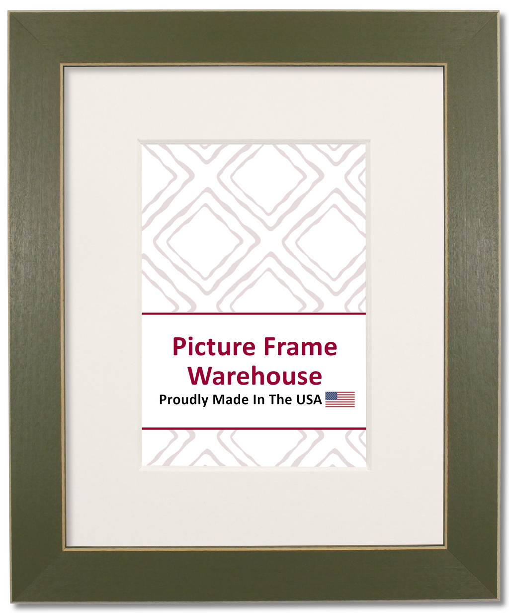 779-179 - Light Green With Shaved Edges, 1 ⅛", Solid Wood Ready-Made Frame