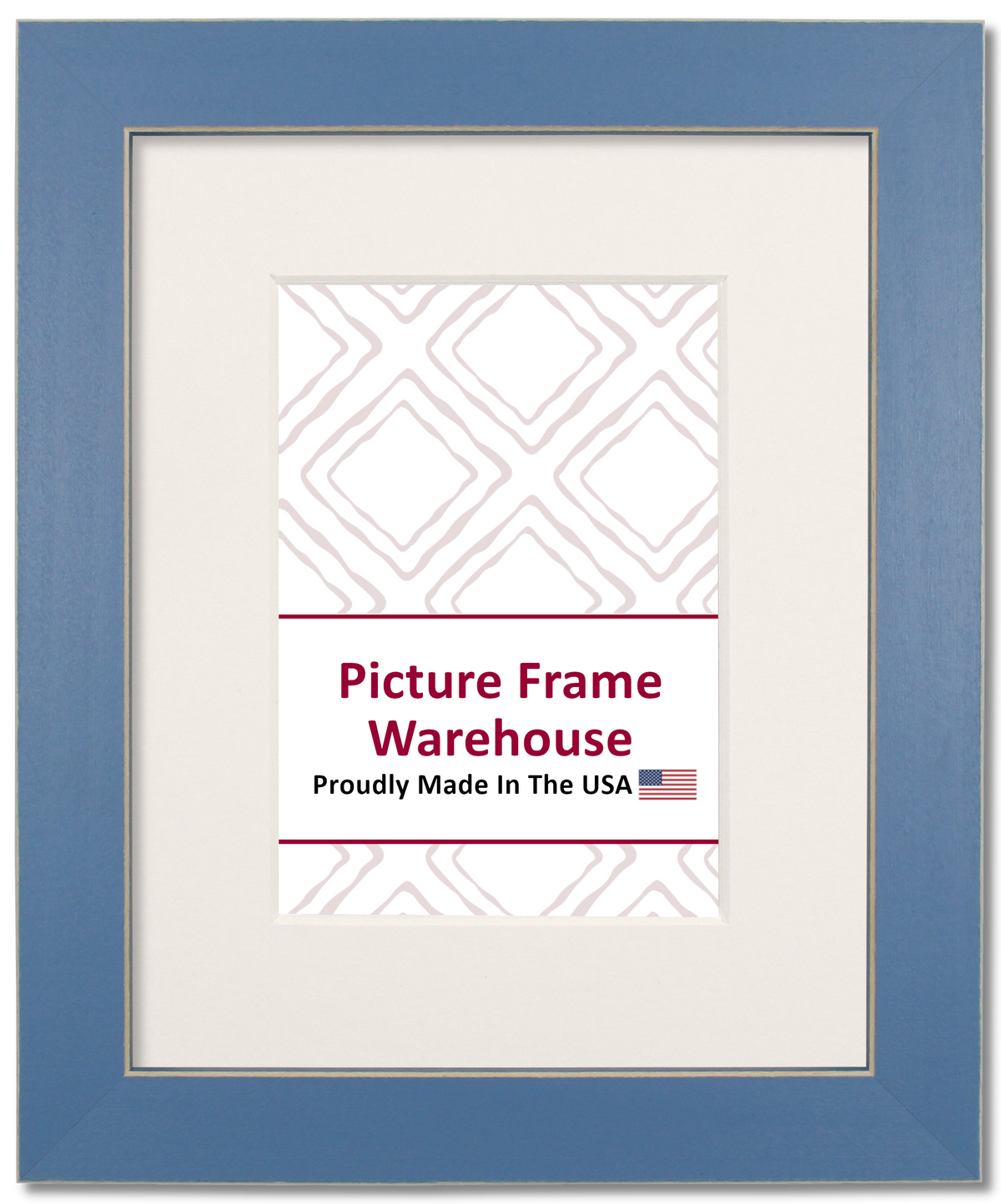 779-184 - Carolina Blue With Shaved Edges, 1 ⅛", Solid Wood Ready-Made Frame
