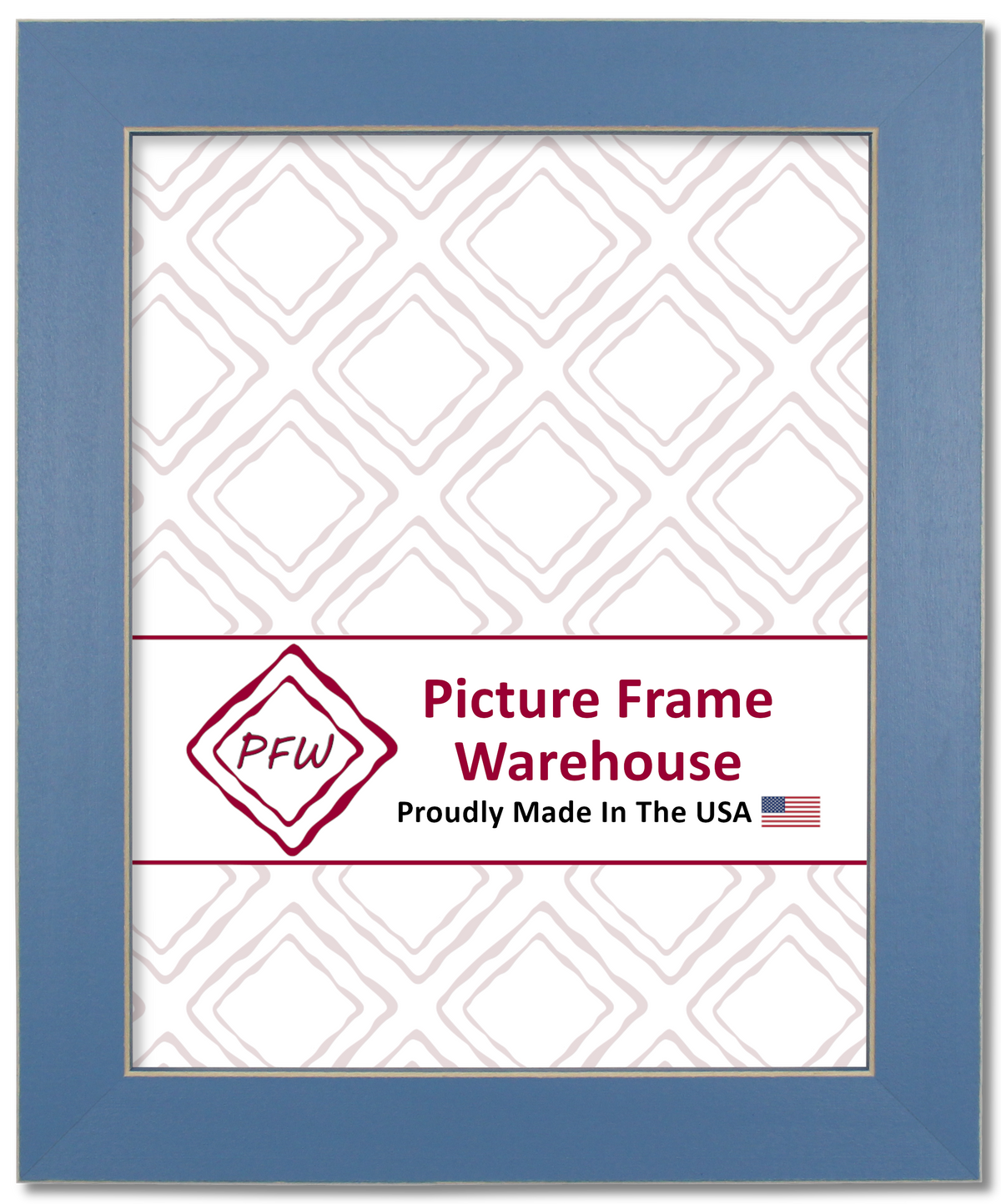 779-184 - Carolina Blue With Shaved Edges, 1 ⅛", Solid Wood Ready-Made Frame