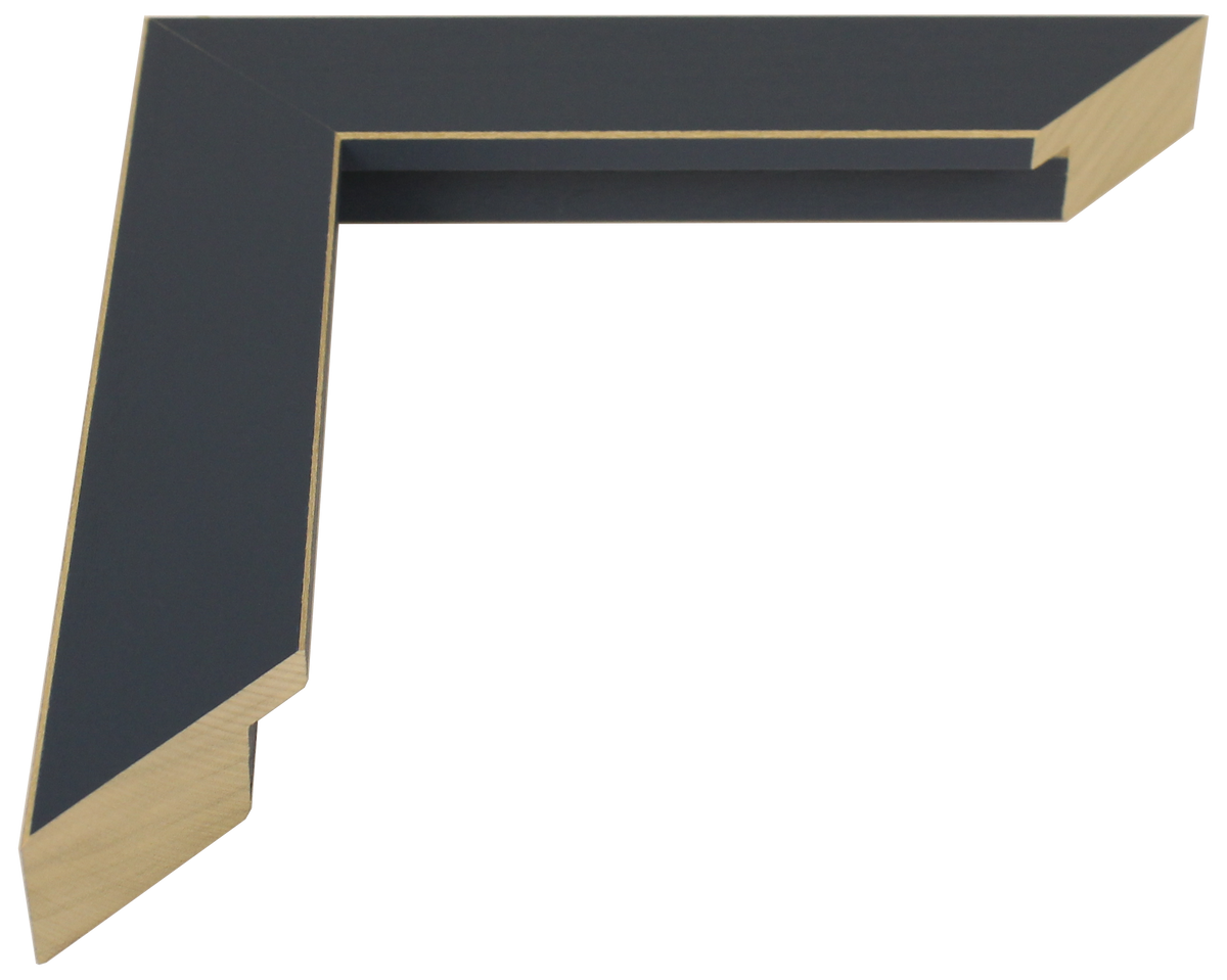 779-185 - Navy Blue With Shaved Edges, 1 ⅛", Solid Wood Ready-Made Frame