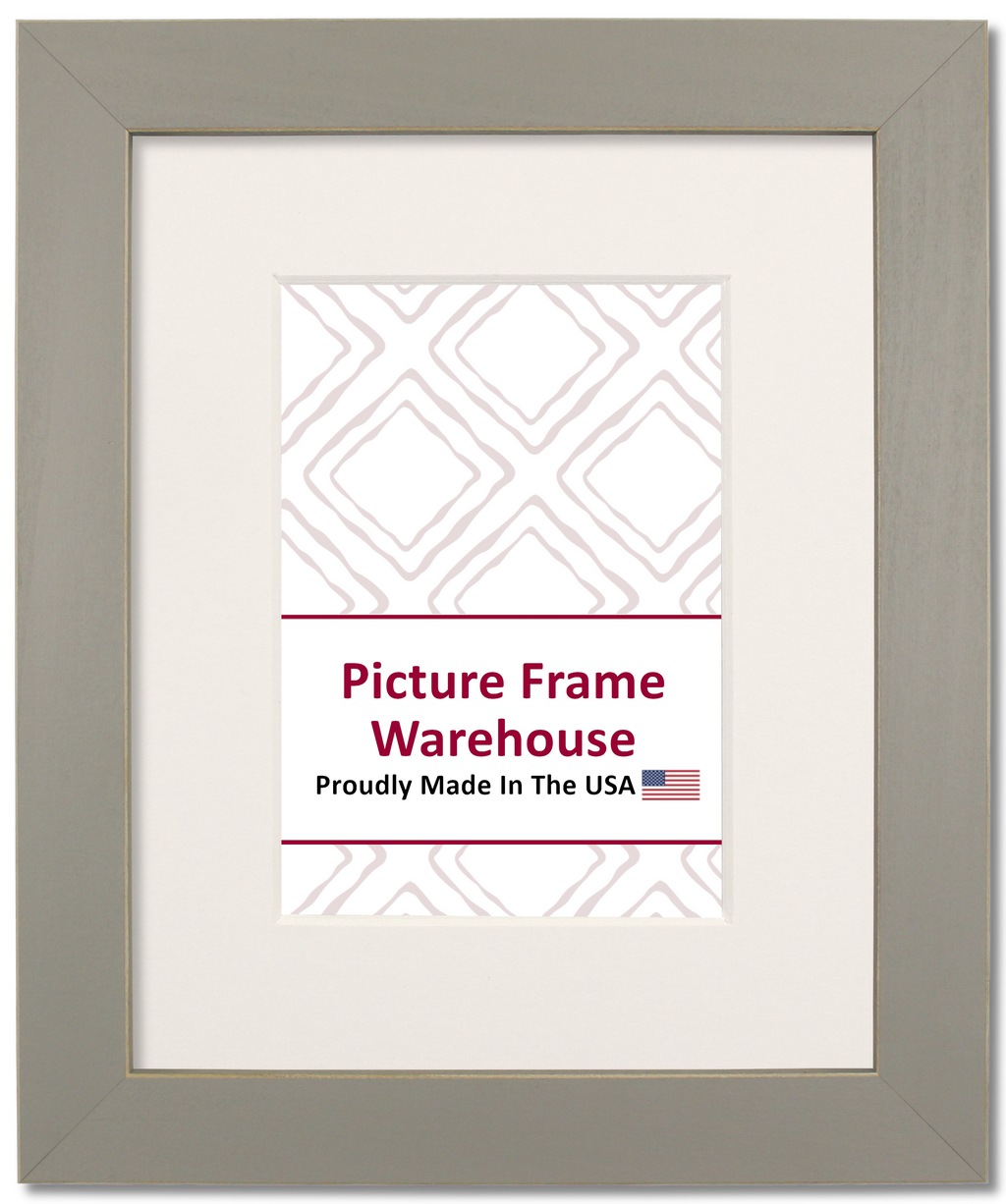 779-189 - Grey With Shaved Edges, 1 ⅛", Solid Wood Ready-Made Frame