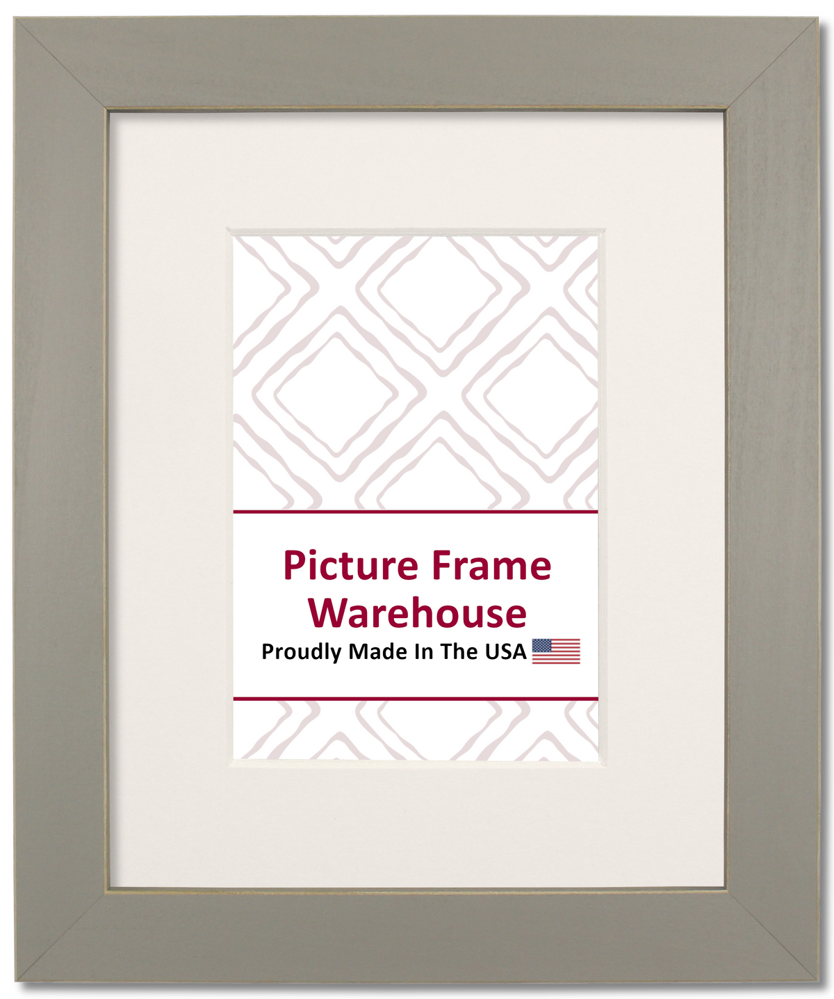 779-189 - Grey With Shaved Edges, 1 ⅛", Solid Wood Ready-Made Frame