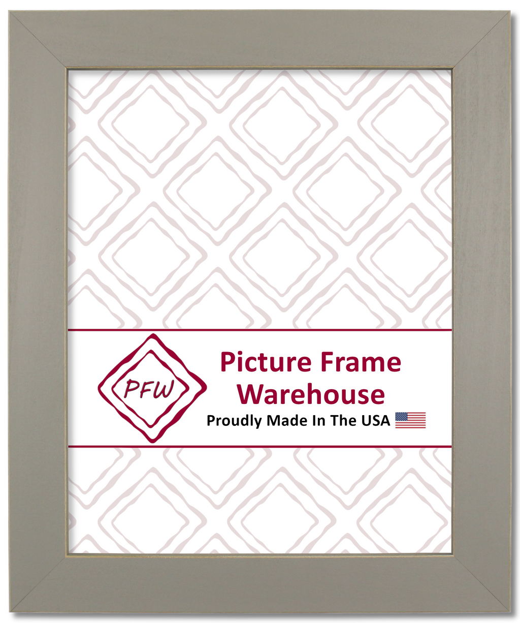 779-189 - Grey With Shaved Edges, 1 ⅛", Solid Wood Ready-Made Frame