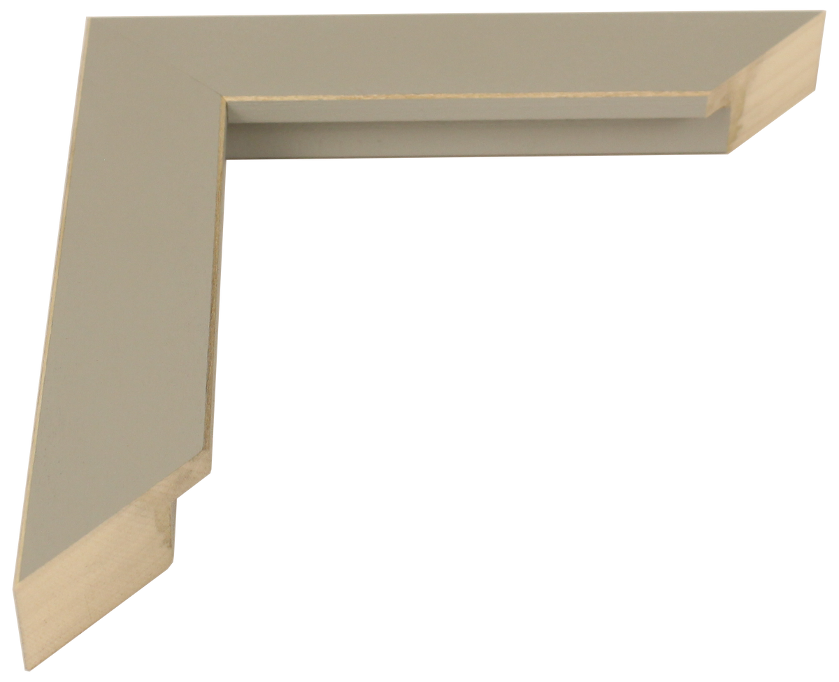 779-189 - Grey With Shaved Edges, 1 ⅛", Solid Wood Ready-Made Frame